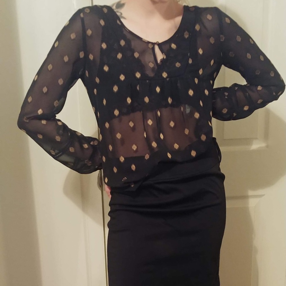 Sheer blouse